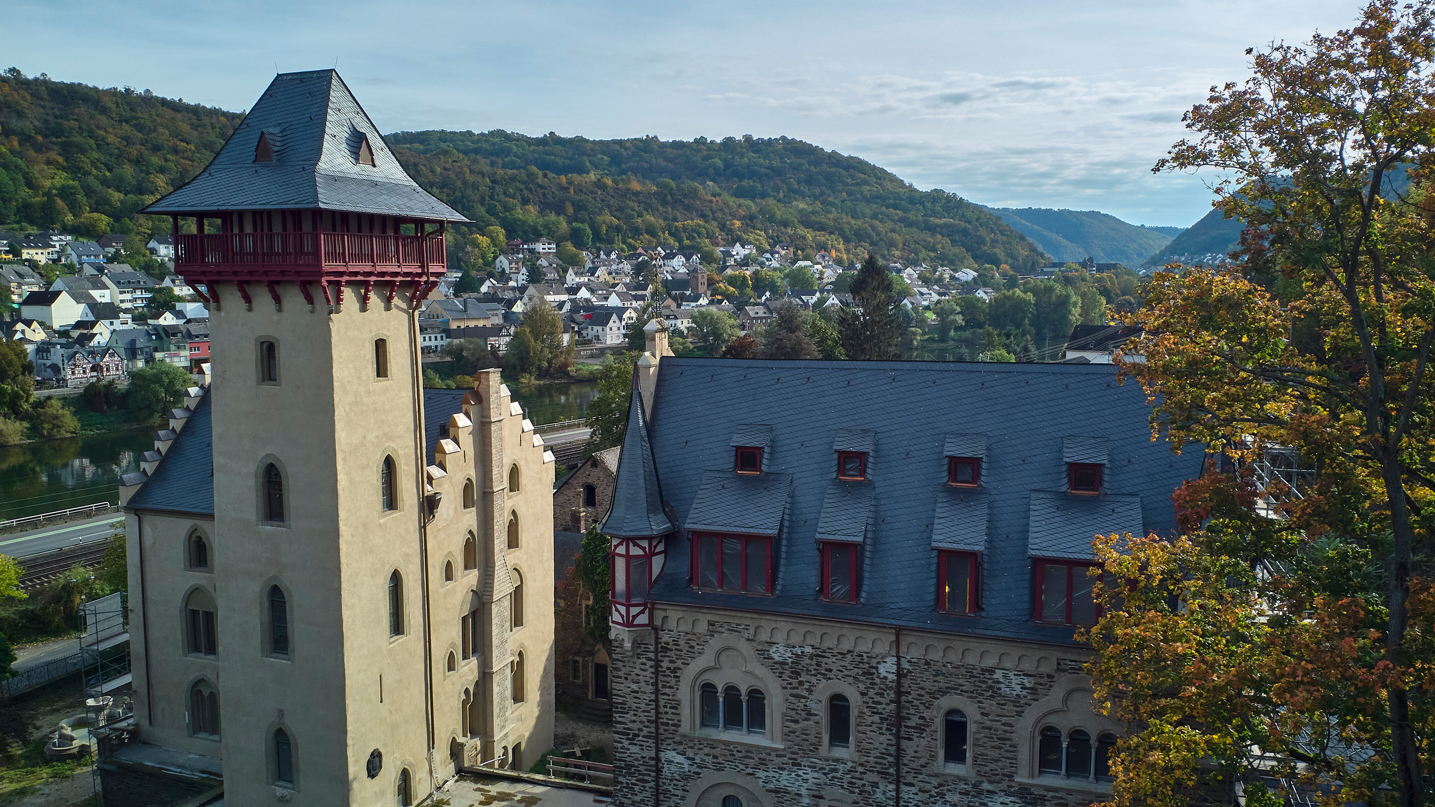 Luftaufnahme Schlossgut Liebig